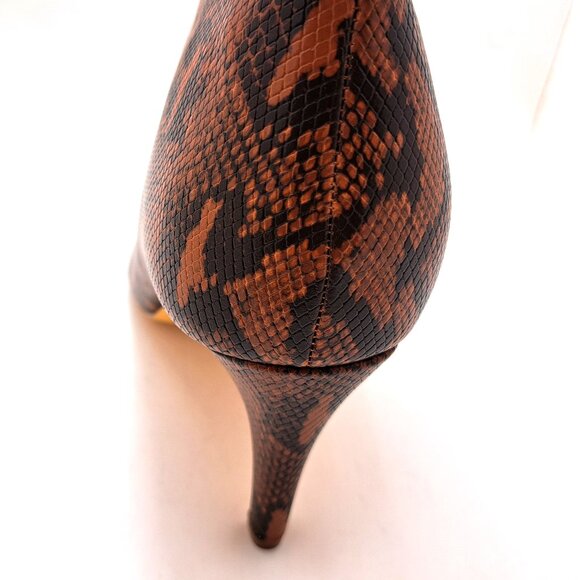 Fashion to Figure Fawn Snake Print Mid-Calf Slouch Boot - Size 12 - Picture 10 of 13